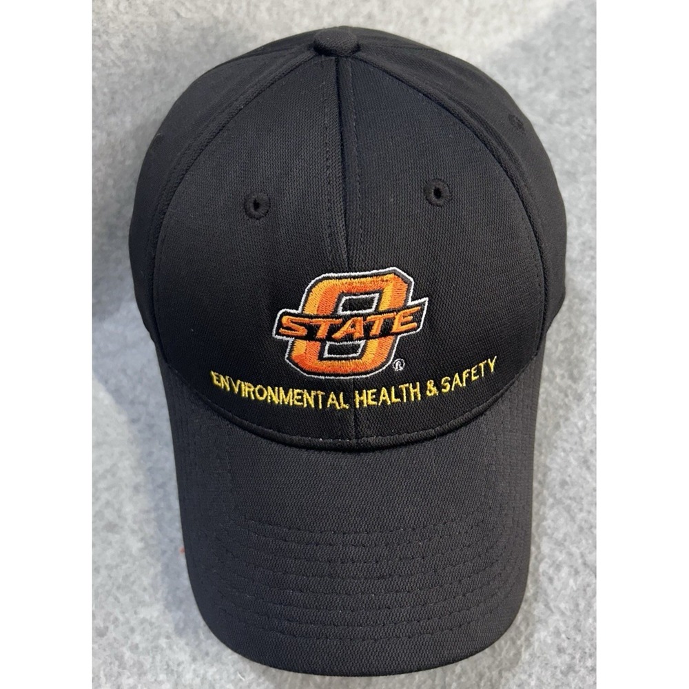 Oklahoma State OSU Fitted Hat OC Sports Black Environmental Health Safety - Picture 7 of 14